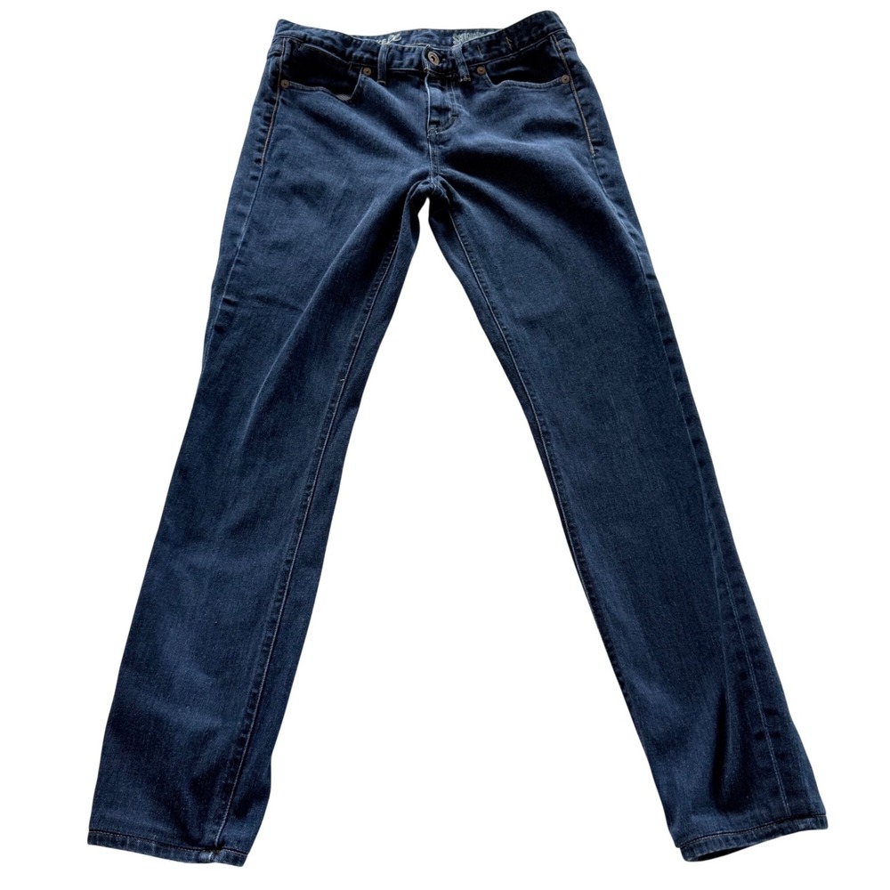 Madewell Skinny Skinny Jeans Womens 27 Dark Wash Blue Mid Rise Stretch Denim